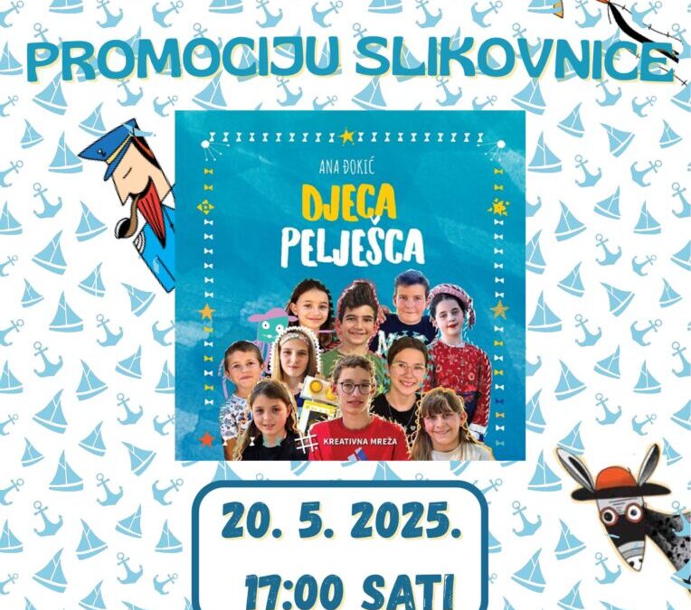 Pozivnica za promociju slikovnice Djeca Pelješca